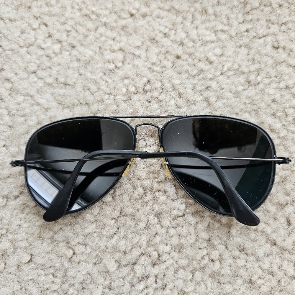 Vintage B&L Ray Ban USA sunglasses black frames mirror lenses